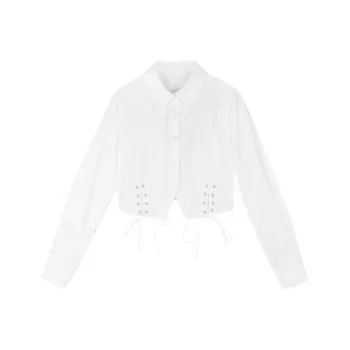 SEVEN FOUR LEE Crop Tops Women's White