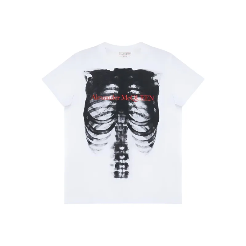 Alexander McQueen Ribcage Fitted T Shirt-0