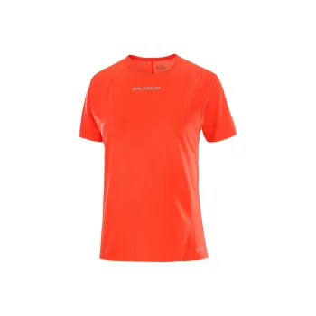 SALOMON S/LAB Speed Raglan Sleeve T Shirt Women's Fire Red