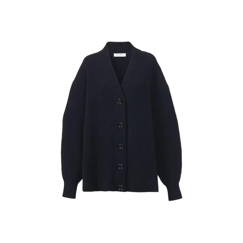 Alaia Sweaters Women's Navy Blue-0