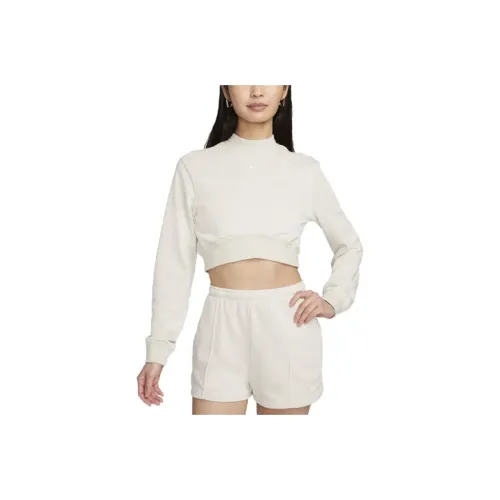Nike Crop Tops Women's Beige