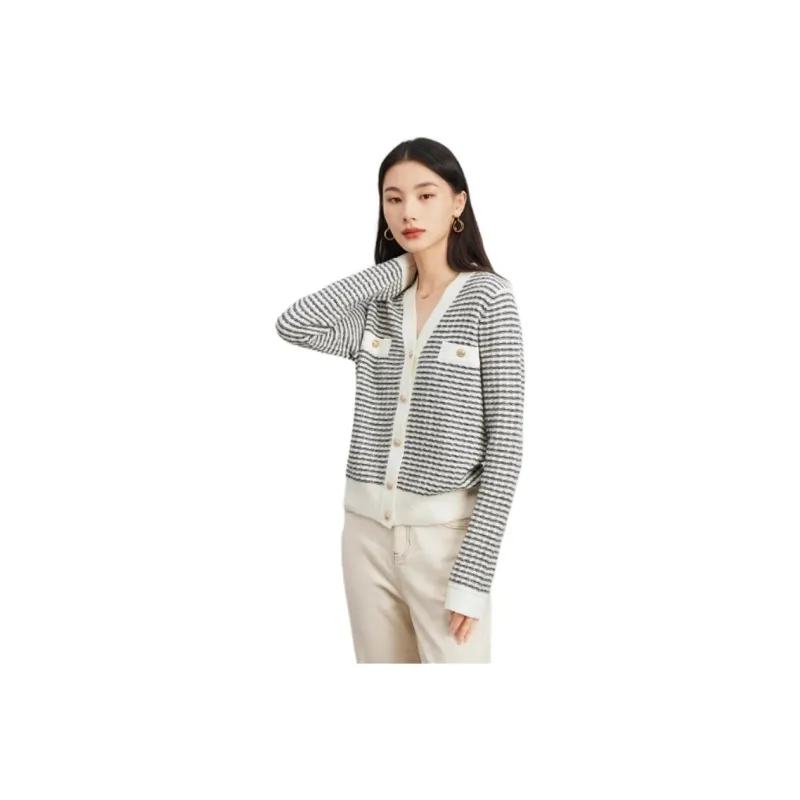 TKY SHOP Sweater Women's Black White-0