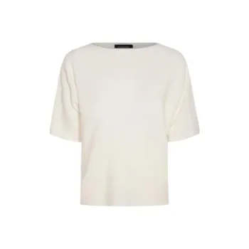 Fabiana Filippi Beaded Trim Wide Neck Knitted Blouse
