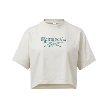Reebok Cl Pf Big Logo Tee T-Shirt Women's White