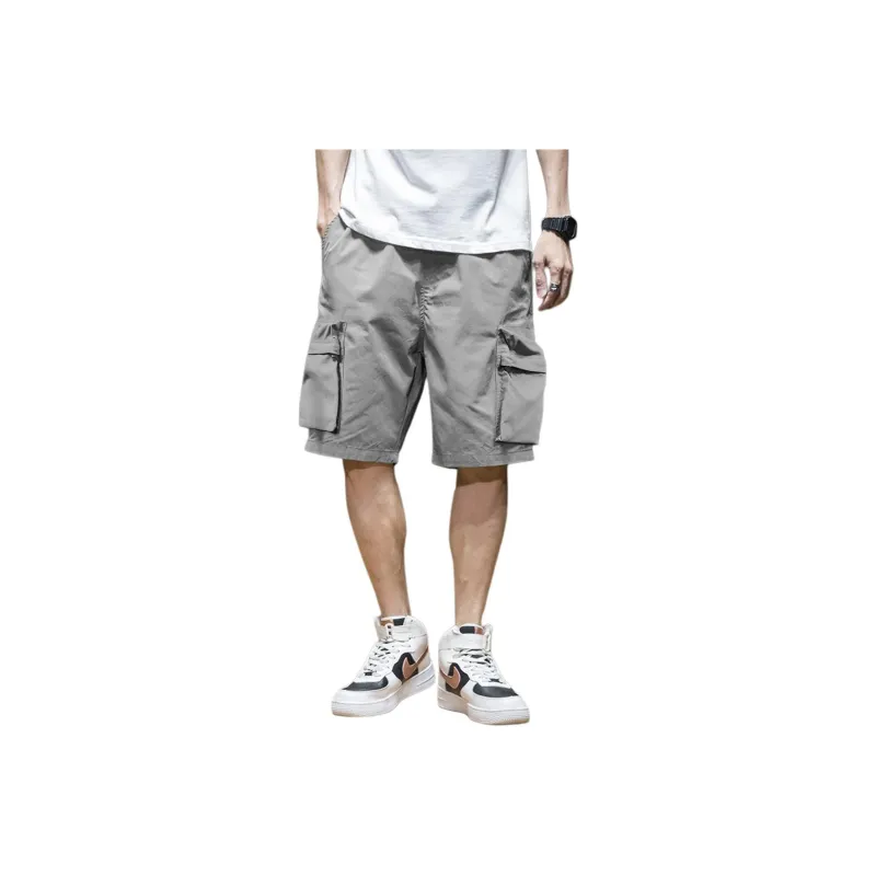 Tonlion Casual Shorts Men's Light Gray-0
