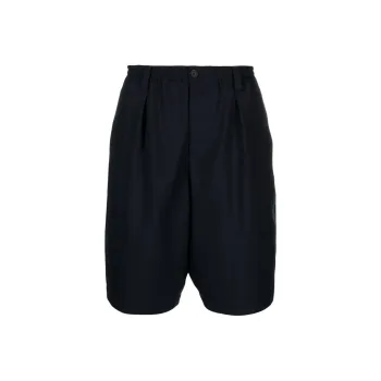 MARNI Pleated Virgin Wool Bermuda Shorts