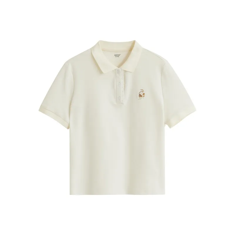 Inman T Shirt Women's Light Beige Apricot-0