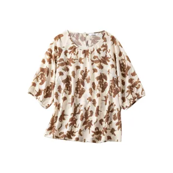 CHABER T Shirt Women's Medium Brown Coffee