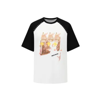 Alexia Sandra Raglan Sleeve T Shirt Women's White Black