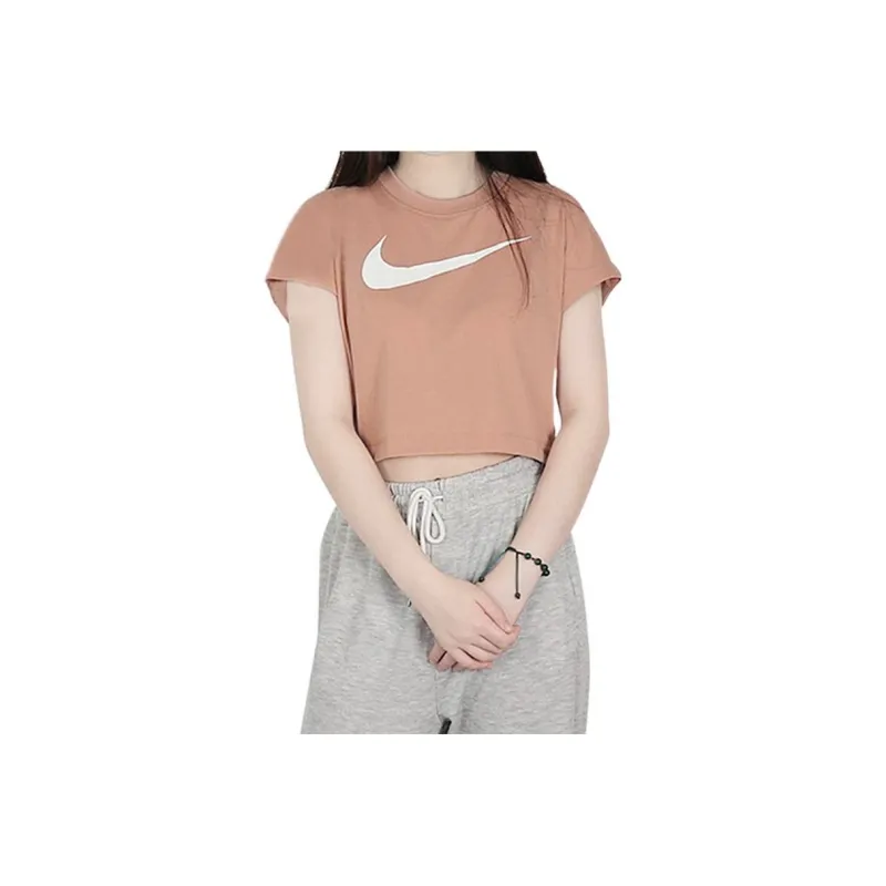 Nike T Shirts Women's Pink-0