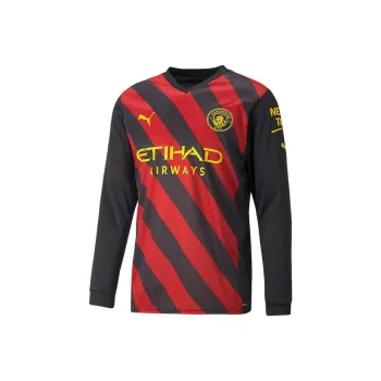 PUMA Manchester City 22/23 Replica LS Away Shirt Soccer Jerseys Men's Puma Black