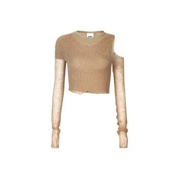 Guuka Hero Crop Tops Women's Khaki