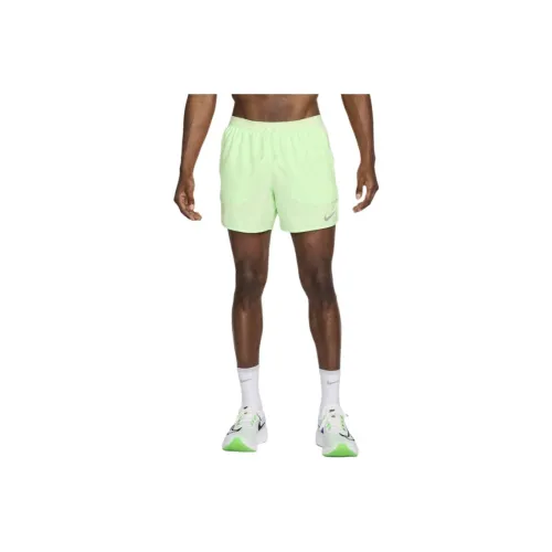 Nike Dri FIT 13cm Approx. Brief Lined Running Shorts Casual Shorts Men's Neon Green