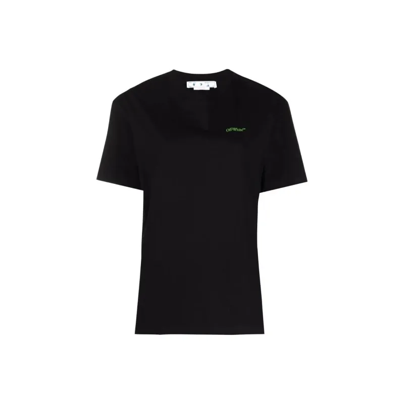 OFF WHITE Women'ss Gradient Arrows Print T Shirt Black/Blue/Green-0