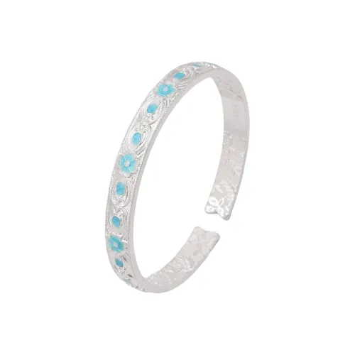 VIVIWELL 999 Fine Silver Bangles Women's