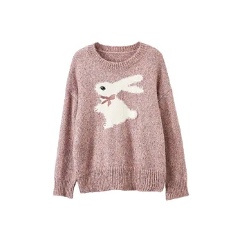 XIANGYING Sweaters Women's Pink