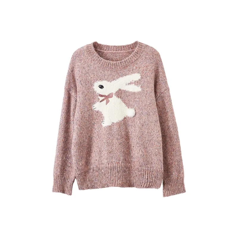 XIANGYING Sweaters Women's Pink-0