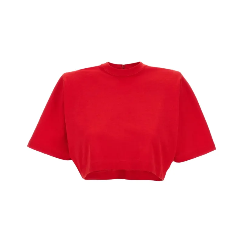 PINKO Short sleeve Cropped Top-0