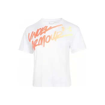 Under Armour Drop Shoulder Sleeve T Shirt Women's White