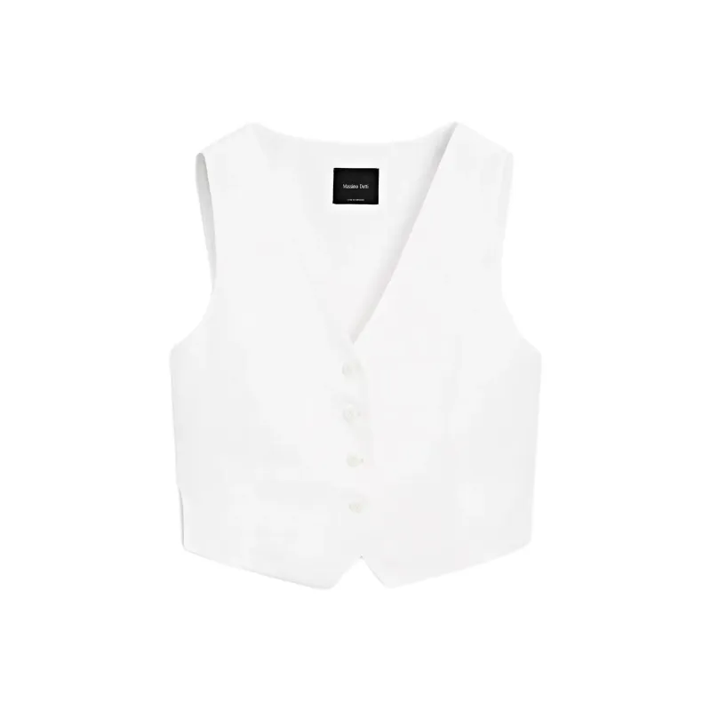 Massimo Dutti Tank Tops Women's White-0