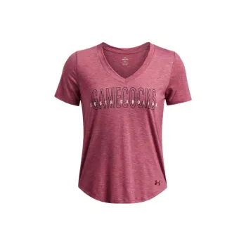 Under Armour BreezyCollegiate Regular T Shirt Women's Light Red