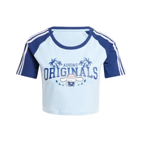 adidas originals X Hello Kitty Cinnamoroll Graphic Baby Tee 'Clear Sky'