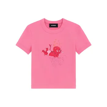 WE11DONE Doodle Monster print T shirt