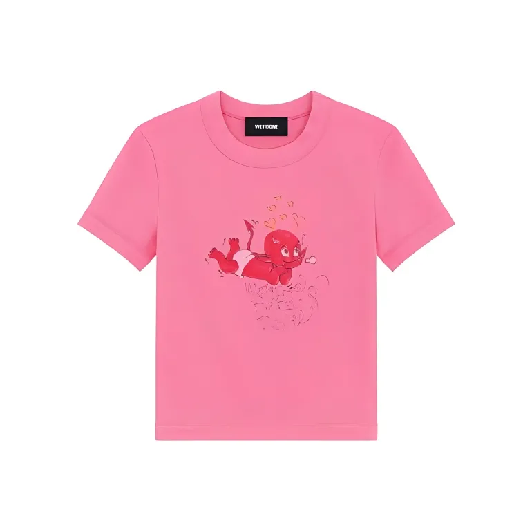 WE11DONE Doodle Monster-print T-shirt-0