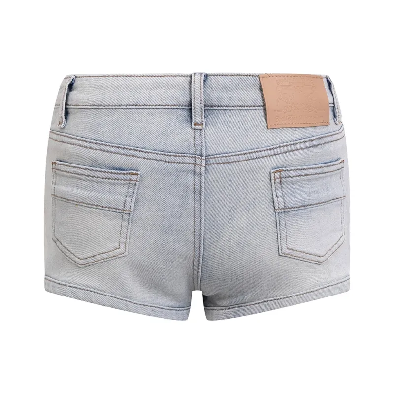 Ariseism Denim Shorts Women's Light Blue-1