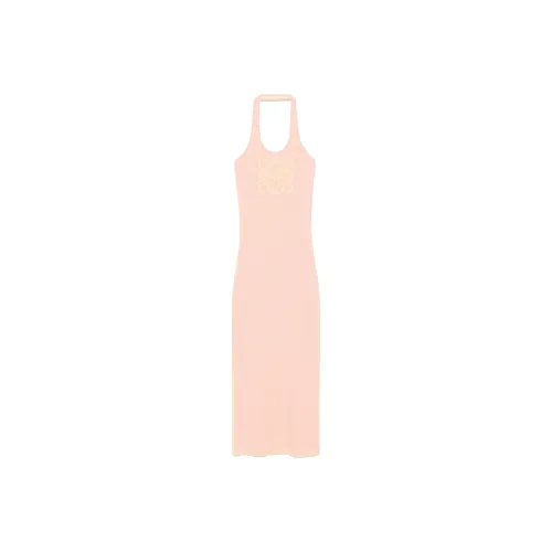 LOEWE SS25 Sleeveless Dress Women's Coral Pink