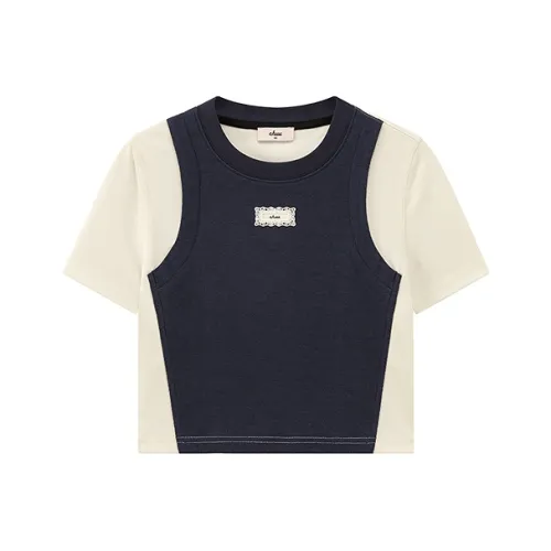 CHUU T Shirts Women's Navy Blue
