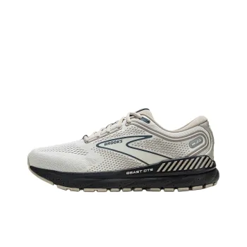 Brooks Anti Slip Wear Resistant Low Top Casual Running Shoes Men's White