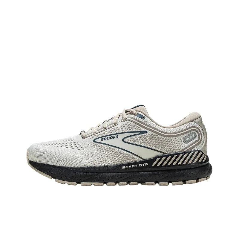 Brooks Anti Slip Wear Resistant Low Top Casual Running Shoes Men's White-0