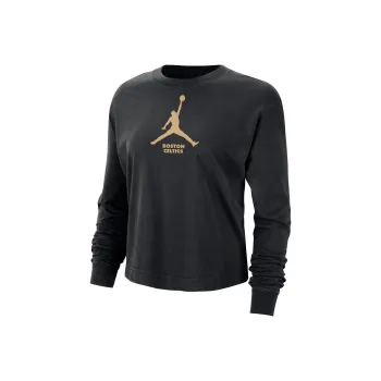 Jordan Drop Shoulder Sleeve T Shirt Women's Black