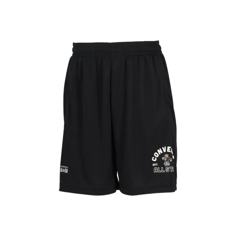 Converse Sports Shorts Unisex Black × White-0