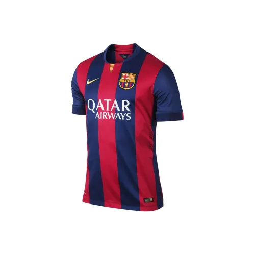 Nike Soccer Jerseys Fan Edition Barcelona 14 15 Season Men
s Red Blue