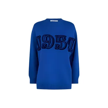 MaxMara Number Intarsia Crewneck Sweater