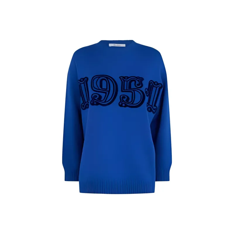 MaxMara Number Intarsia Crewneck Sweater-0