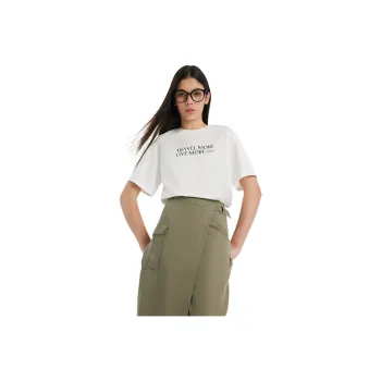 GOELIA Drop Shoulder Sleeve T Shirt Women's