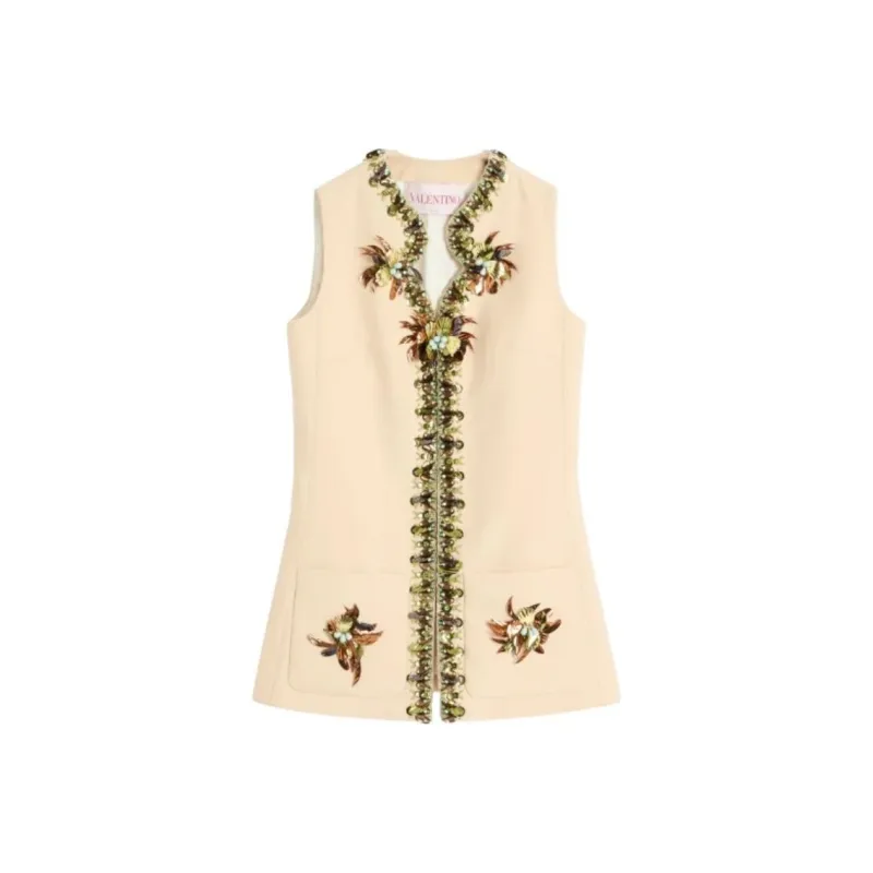 Valentino Tank Top Women's Light Beige-0