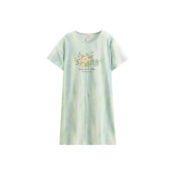 FENTENG Nightgown Women's Mint Green