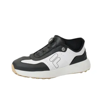 FILA GF DRIVER Anti Slip Wear Resistant Low Top Golf Shoes Men's FILA White Blue Outfit Color