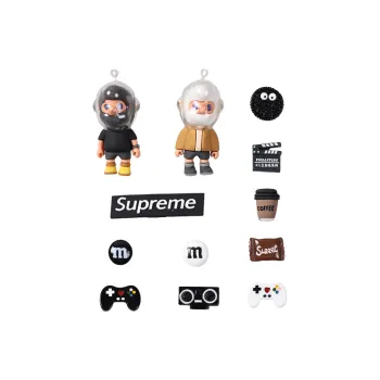 XMISTUO Resin Drip Molding Accessories Creative Detachable DIY Soft Vinyl Shoe Charm Unisex