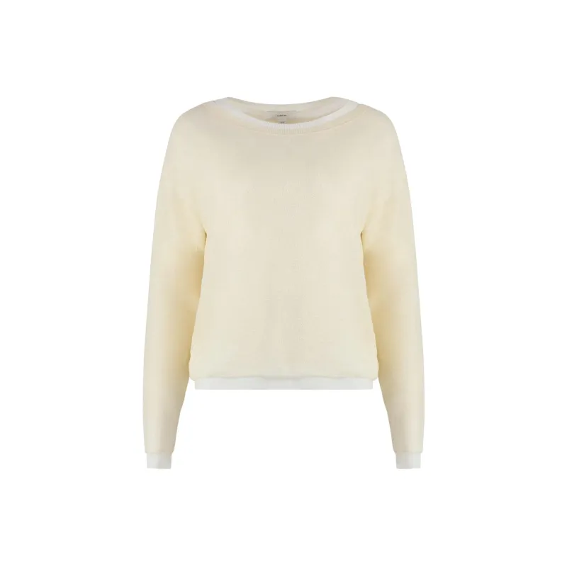 VINCE Sweater Women's Ivory White-0