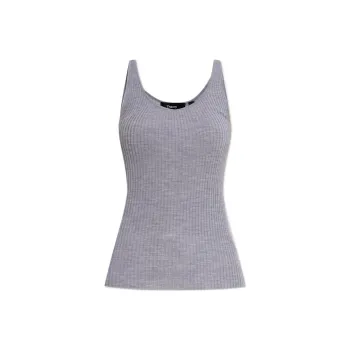 THEORY Ribbed Knit Sleeveless Tank Top