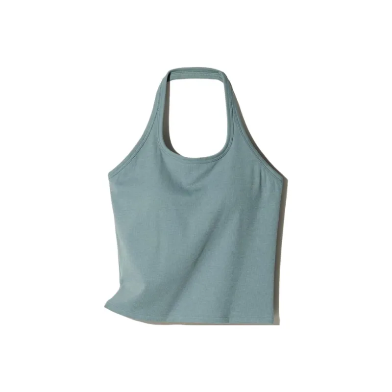 UNIQLO Tank Tops Women's Green-0