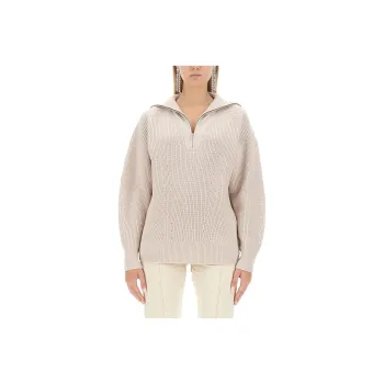ISABEL MARANT ETOILE Benny Half-Zipped Knitted Jumper