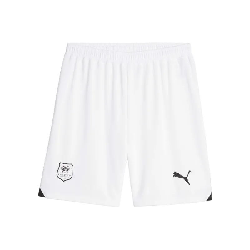 PUMA Stade Rennais F.C. Soccer Bottoms Men's White Black-0