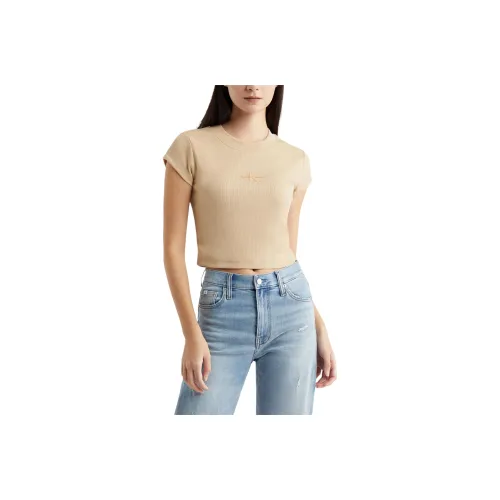 CALVIN KLEIN T Shirt Women's Warm Sand