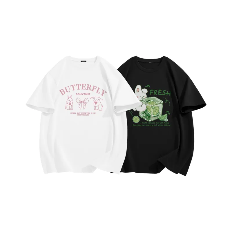MINISO T Shirt Women's 2 Pack Summer-6